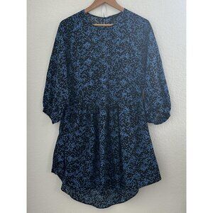 Walter Baker Dress Womens 8 Geo Print Long Sleeve Keyhole Lightweight Resort‎